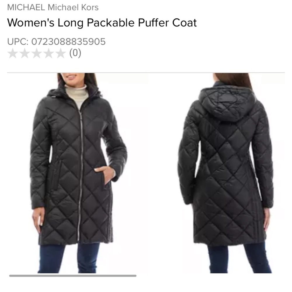 Michael Kors Packable puffer long Jacket